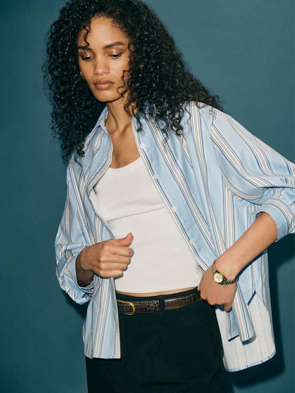 Andy Oversized Shirt - Corsica Stripe